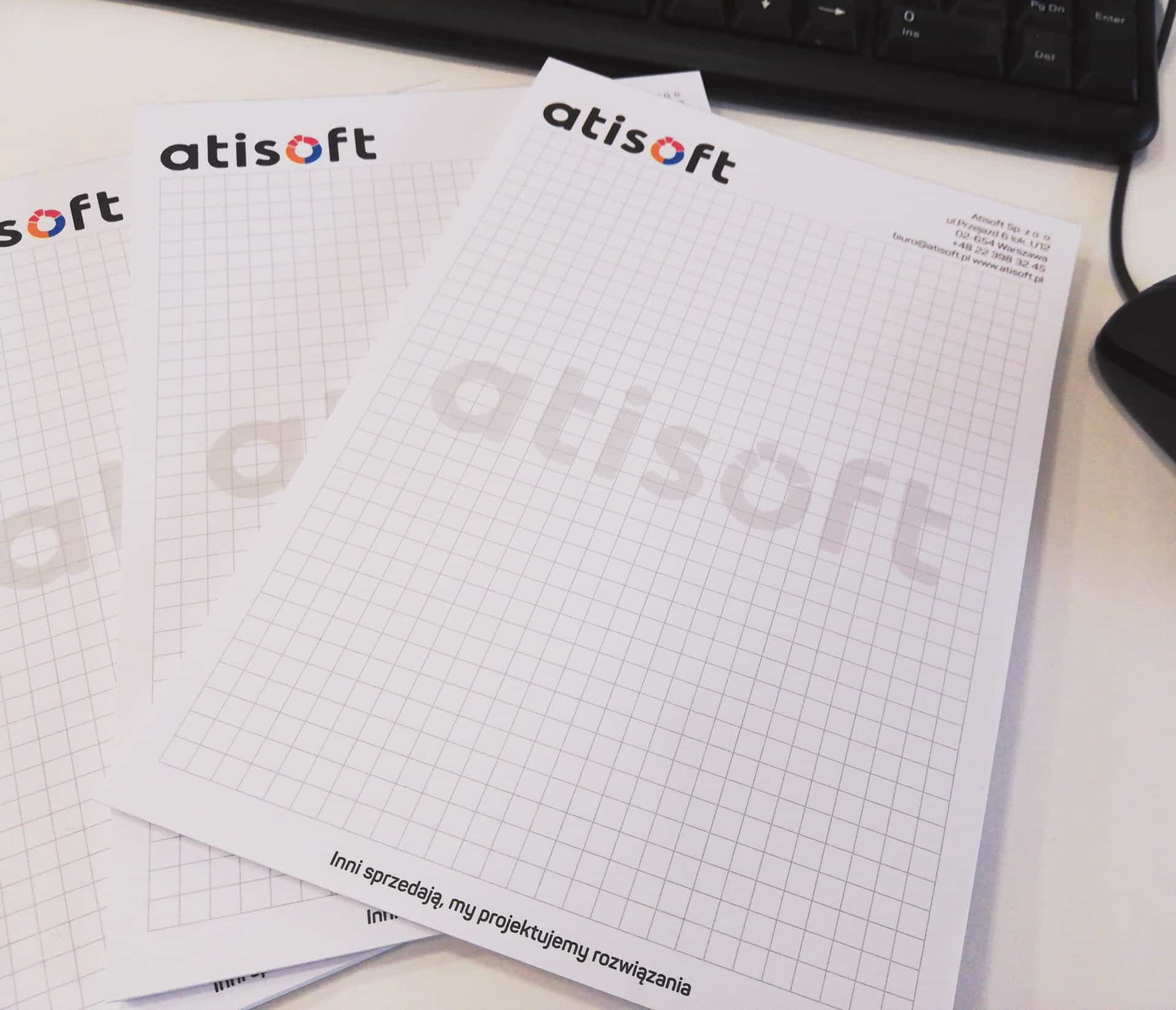 notesy reklamowe z logo atisoft