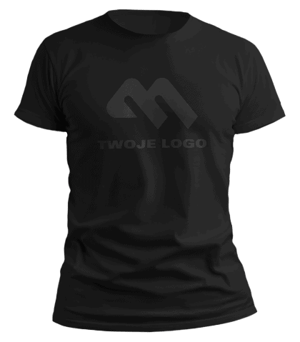 czarny reklamowy t-shirt czarny reklamowy t-shirt