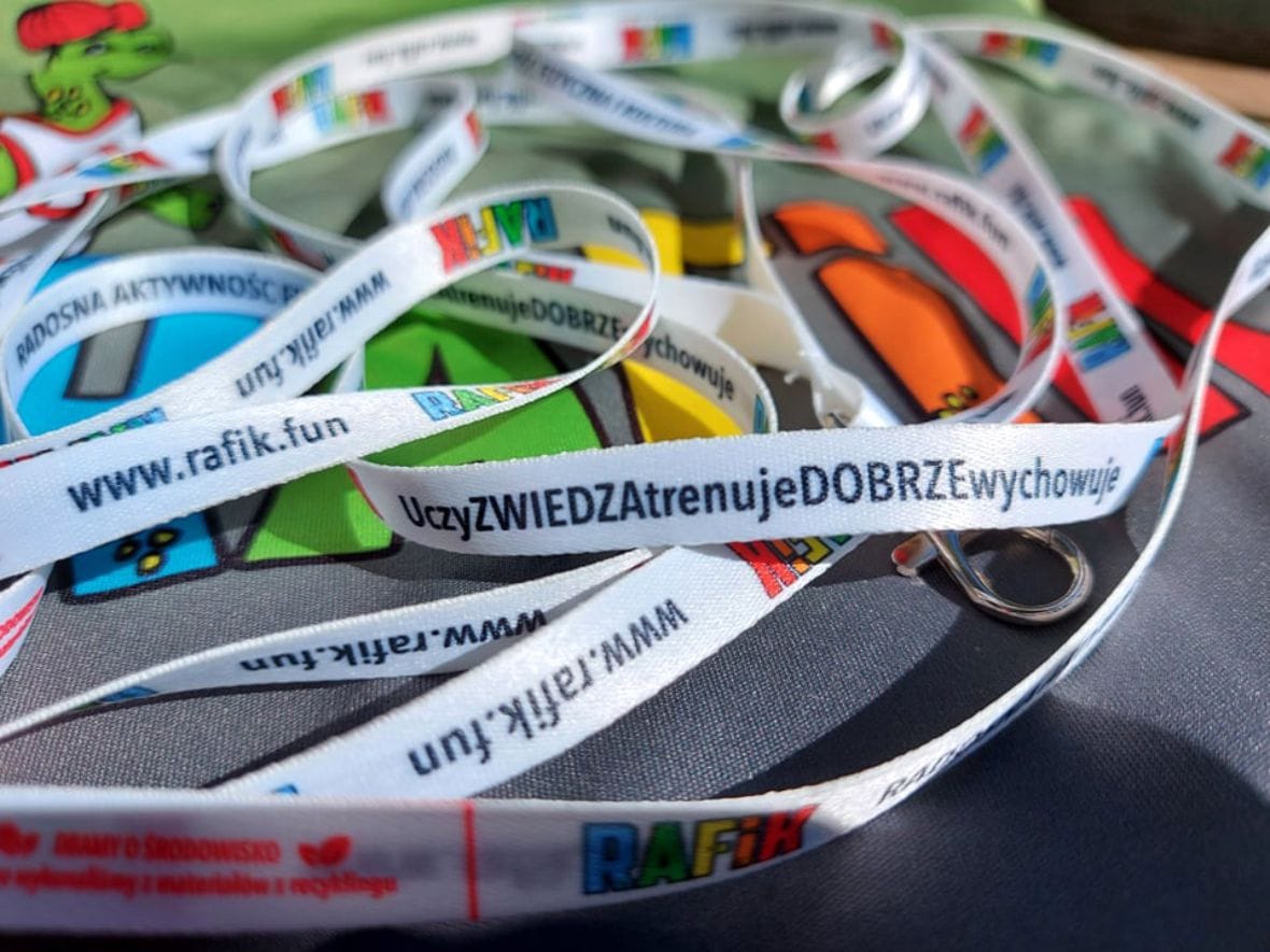 smycze z logo RAFIK