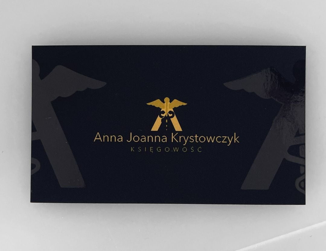 wizytówki dla firmy księgowej Anna Joanna Krystowczyk