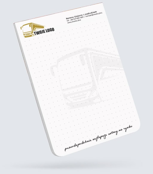 notes reklamowy w kropki z nadrukiem notes reklamowy w kropki z nadrukiem