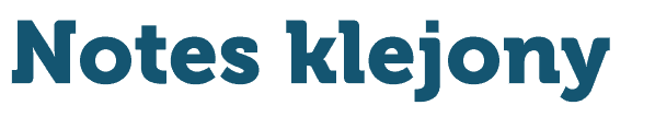 napis: Notes klejony
