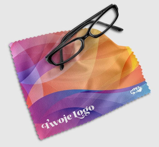 ekologiczne ściereczki do okularów z logo ekologiczne ściereczki do okularów z logo