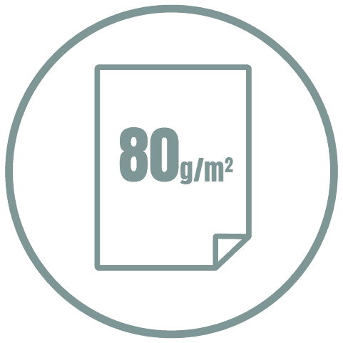 gramatura papieru 80g/mkw