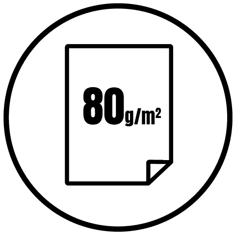 gramatura papieru 80g/mkw