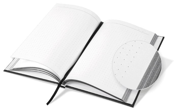 notes książkowy All Black wnętrze notes książkowy All Black wnętrze