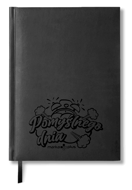 notes książkowy All Black z logo notes książkowy All Black z logo