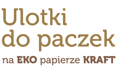 Ulotki do paczek na EKO papierze KRAFT napis: Ulotki do paczek na EKO papierze KRAFT
