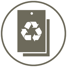 wykonane z papieru z recyklingu