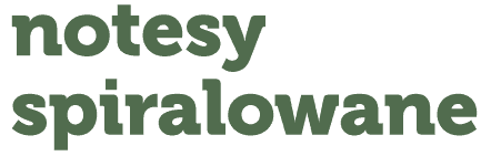 napis: notesy spiralowane napis: notesy spiralowane