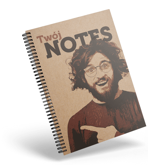 notes ekologiczny na spirali z logo notes ekologiczny na spirali z logo