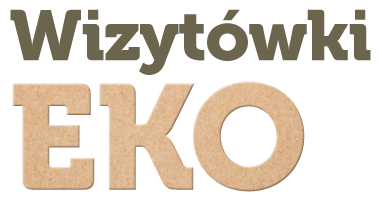 Wizytówki EKO napis: Wizytówki EKO