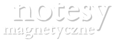 notesy magnetyczne napis: notesy magnetyczne
