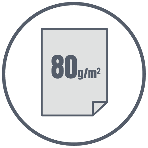 gramatura papieru 80g/mkw