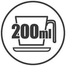 pojemność 200 ml ikonka pojemność 200 ml