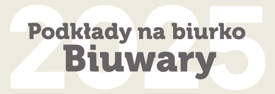 Podkłady na biurko Biuwary napis Podkłady na biurko Biuwary