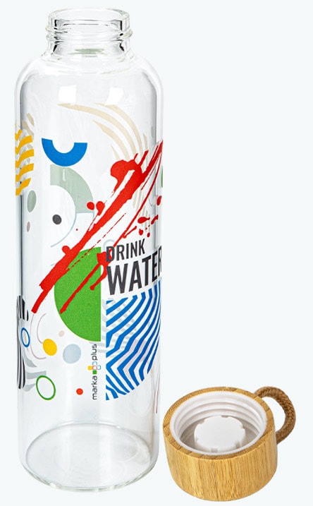 szklany bidon reklamowy na wodę szklany bidon reklamowy na wodę
