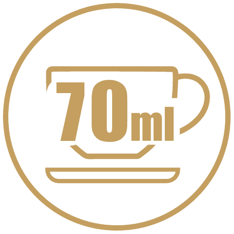 pojemność 70 ml, spodek w komplecie pojemność 70 ml, spodek w komplecie