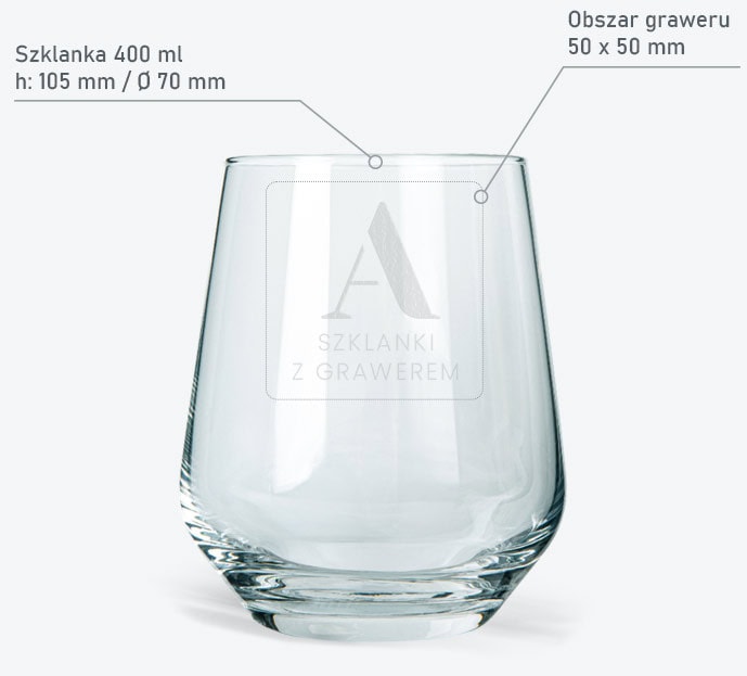 szklanka reklamowa Aleksandra infografika szklanka reklamowa Aleksandra infografika