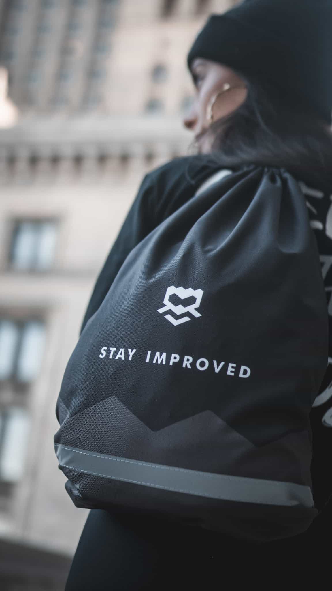 Worki sportowe z nadrukiem Stay Iproved