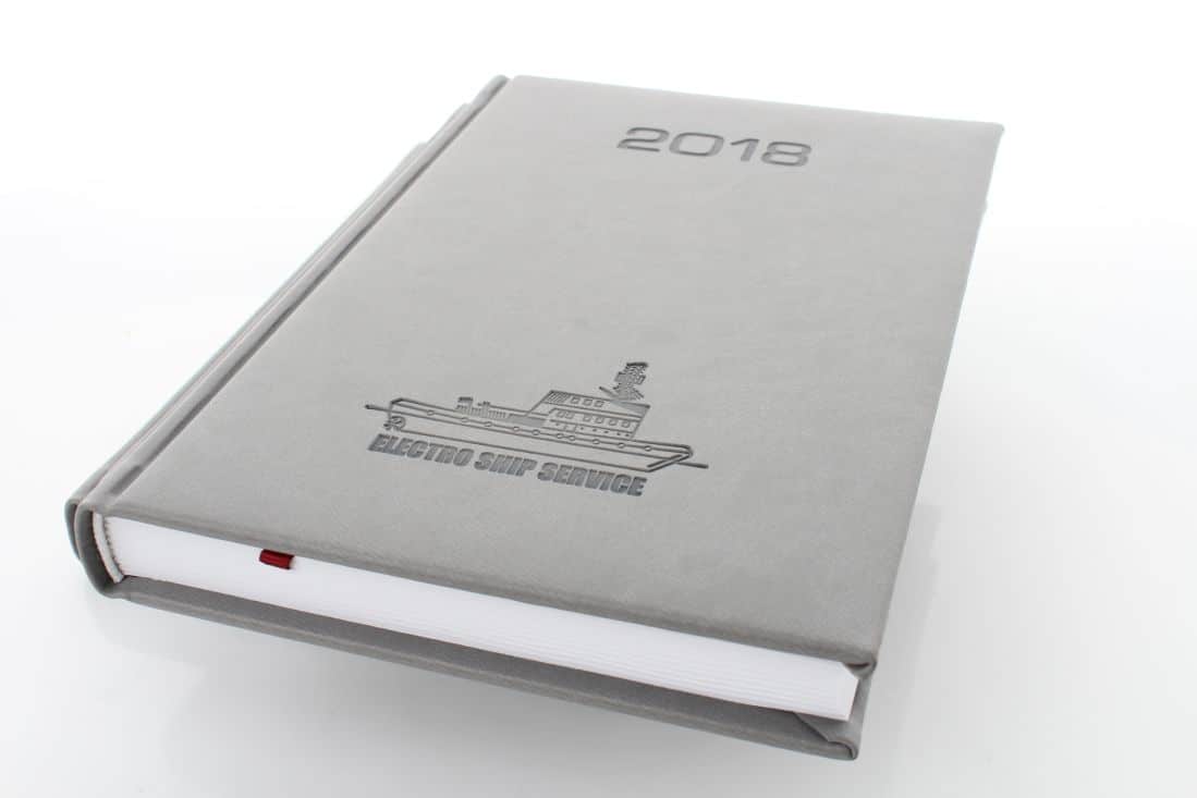 kalendarze książkowe z logo Electro Ship Service