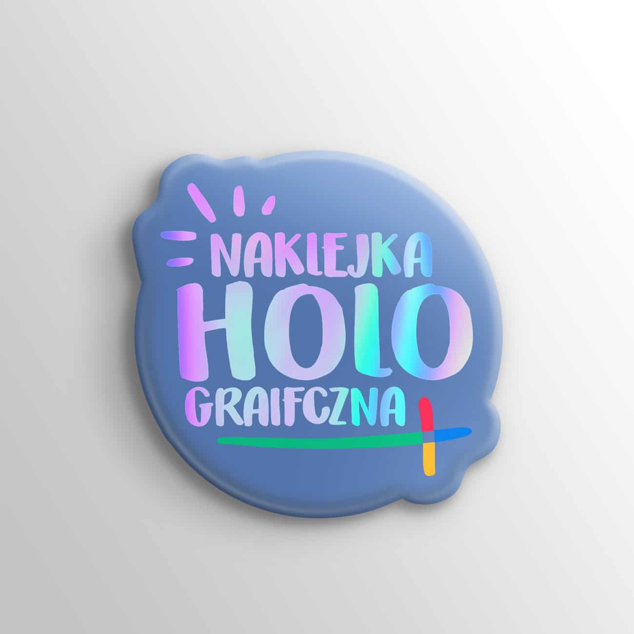 wizualizacja naklejek wypukłych holograficznych