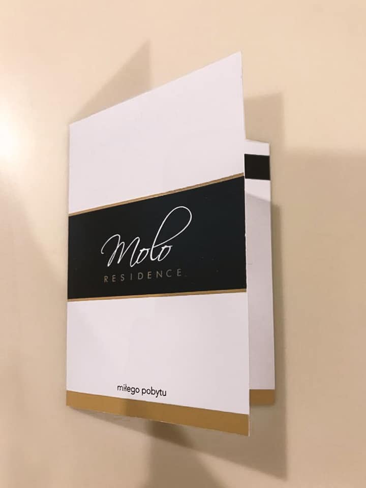 okładki do kart / kluczy hotelowych z logo hotelu molo residence